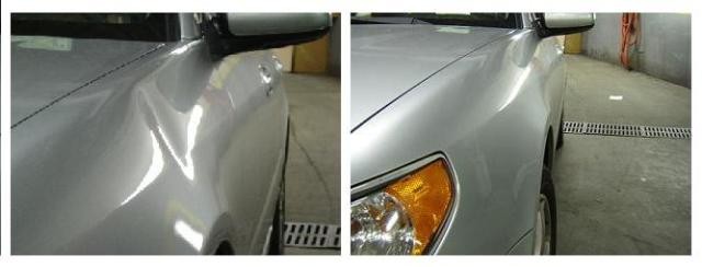 Paintless Dent Removal Before and After Picture