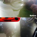 Paintless dent repair fixed a grey car