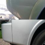 Silver bumper repair by paintless dent repair